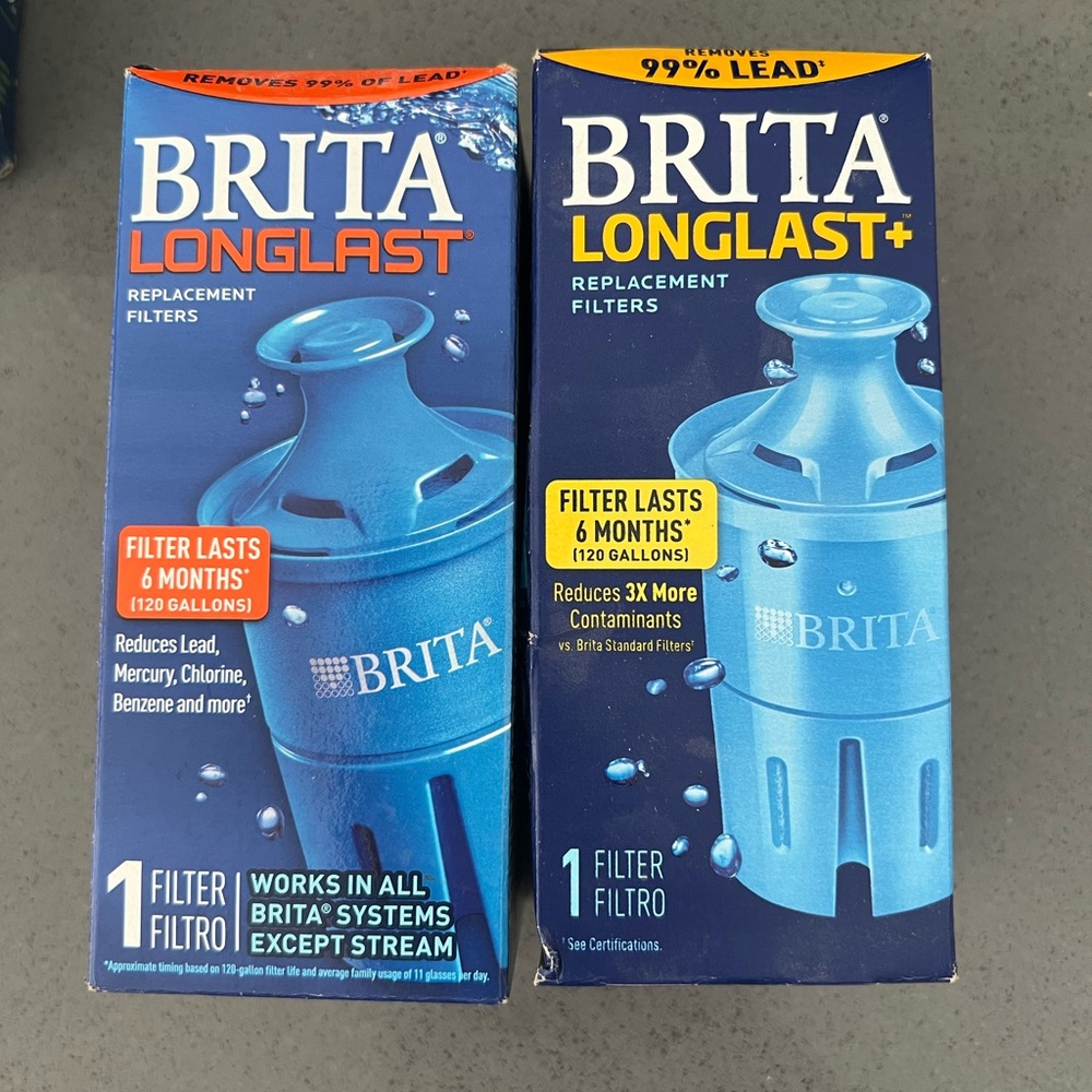 3 Brita Longlast+ Blue Replacement Filters